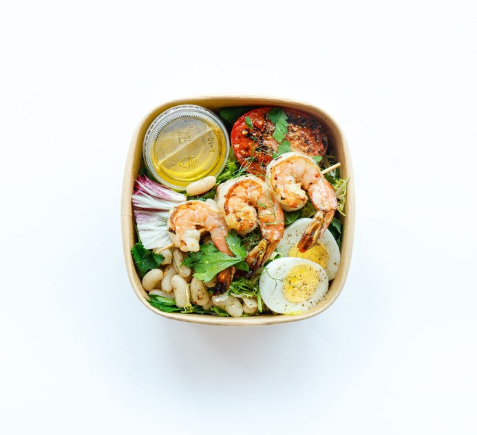 Herb Marinated Shrimp & Cannelini Bean Salad