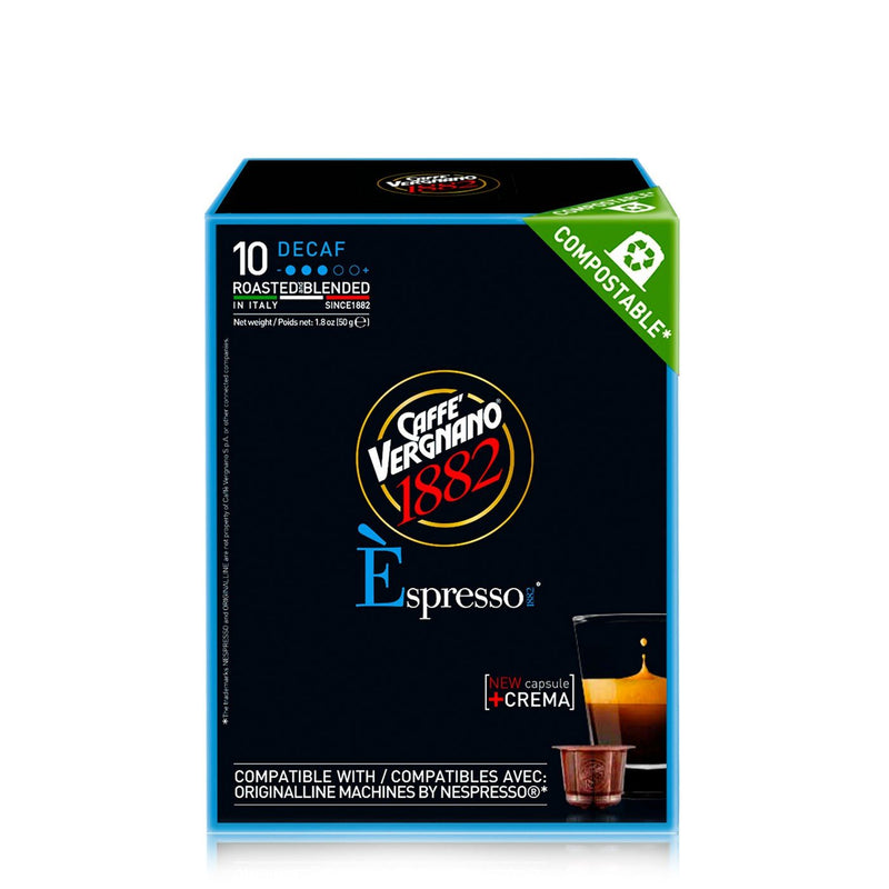 Caffe Vergnano Espresso Decaf Compostable Capsules 5gr