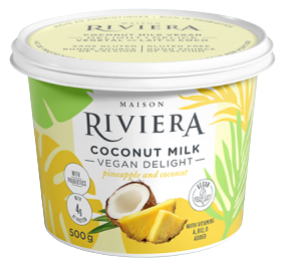 Riviera Vegan Coconut Milk Pineapple Yogurt small size