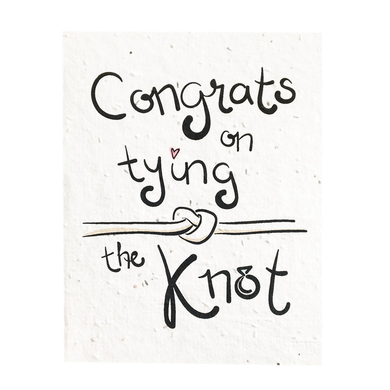 SowSweet Congrats on tying the knot- Seedpaper Card (wildflowers) + Envelope