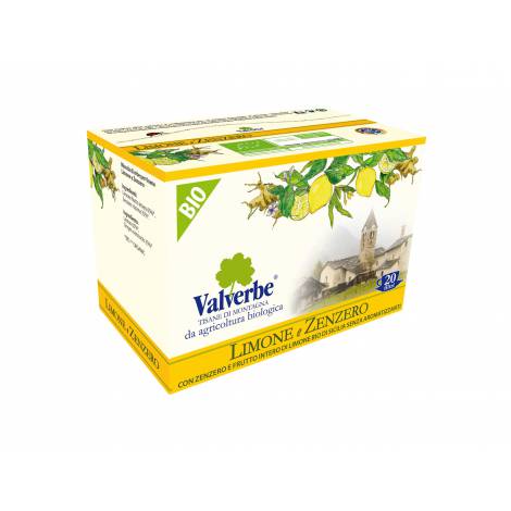 Valverbe Organic Lemon Ginger Tea Bags -30g