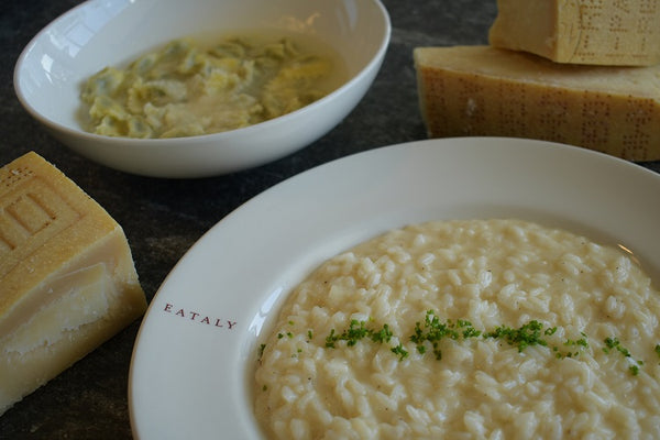 Parmesan broth dishes