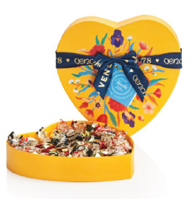 Baroque Heart Shaped Chocolate Gift Box - 230g