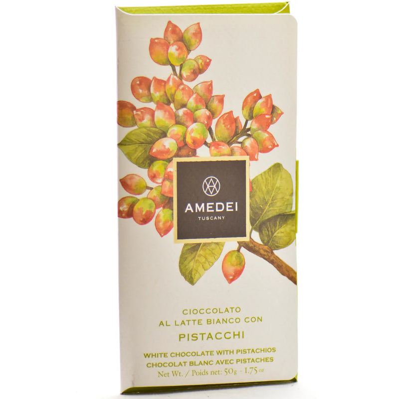 White Chocolate Bar with Pistachio - 50 gr