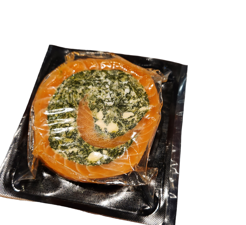 Spinach & Feta Salmon Pinwheel