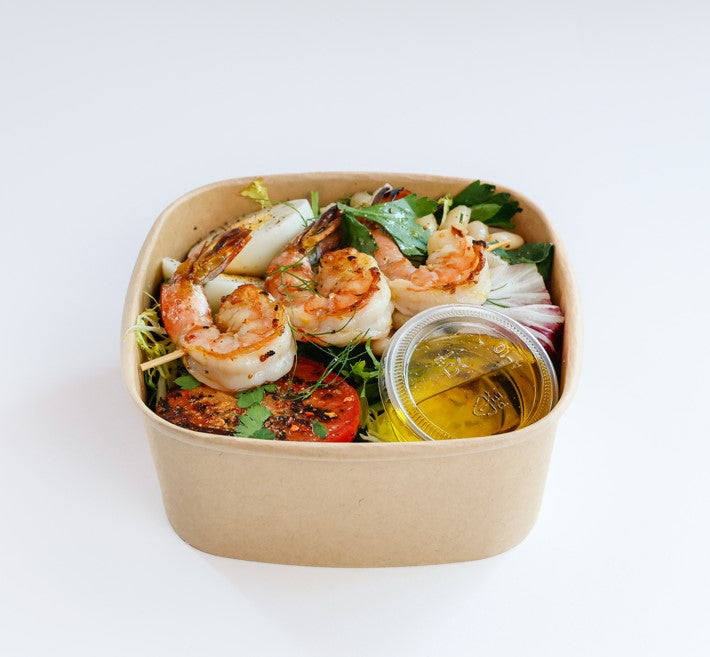 Herb Marinated Shrimp & Cannelini Bean Salad