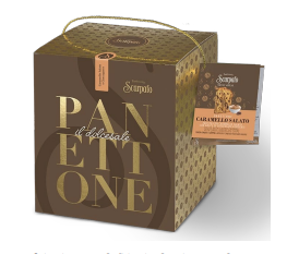 Salted Caramel & Chocolate Panettone in Box - 1kg