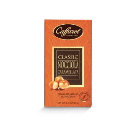 Caffarel Milk Chocolate with Caramelized Hazelnut  80gr