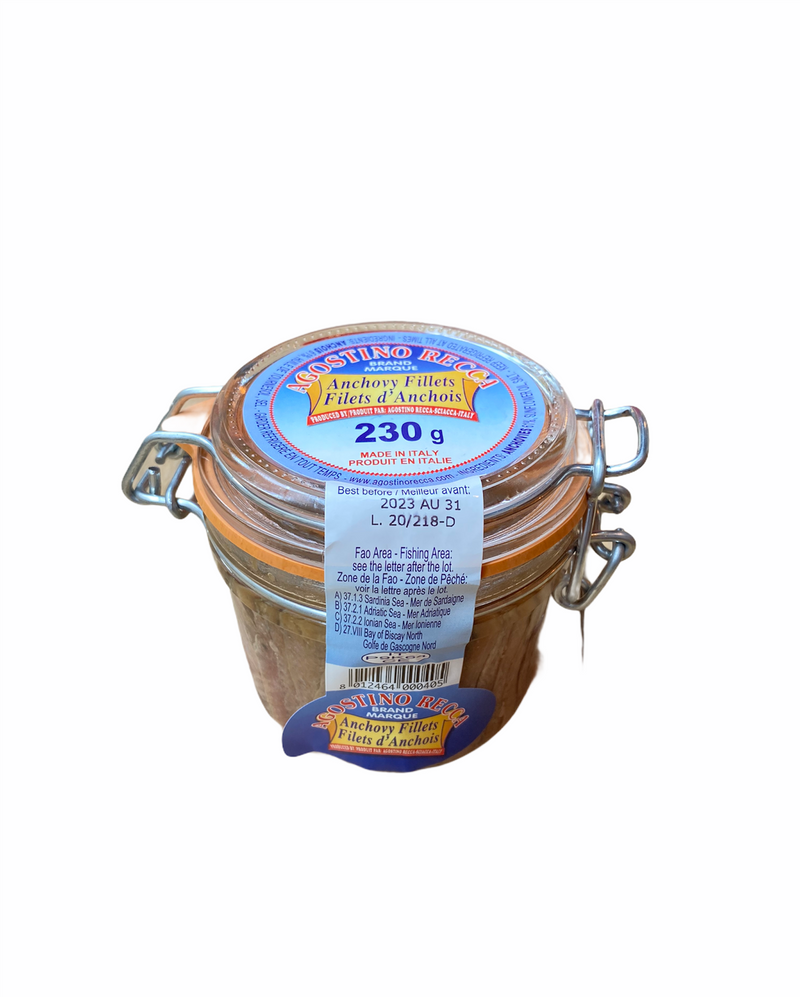 Recca Fillet of Anchovies in Olive Oil - 230gr