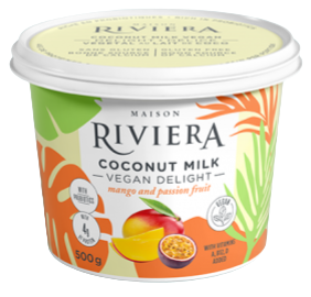 Vegan Coconut Milk Mango & Fruit Yogurt - 500g