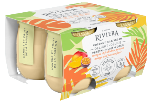 Riviera Vegan Coconut Milk Mango and Passion Fruit Yogurt Set Style
