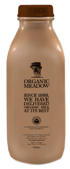 2% Organic Chocolate Milk Glass bottle