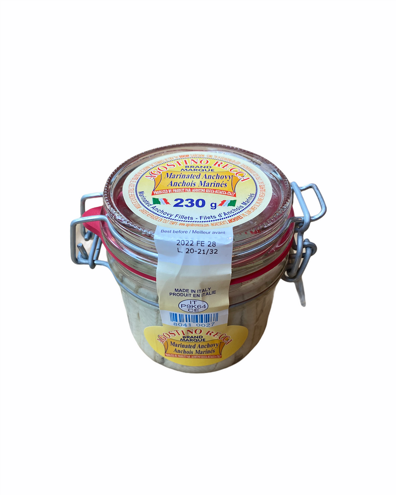 Recca Marinated Anchovy Fillets in Jar - 230gr