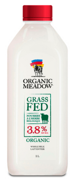 Rolling Meadow Dairy Grass Fed 3.8% Whole Milk, 4 L