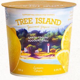Tree Island Gourmet 6.5% Greek Yogurt Lemon