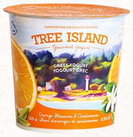 Tree Island Gourmet Greek Yogurt Orange Blossom and Cardamom
