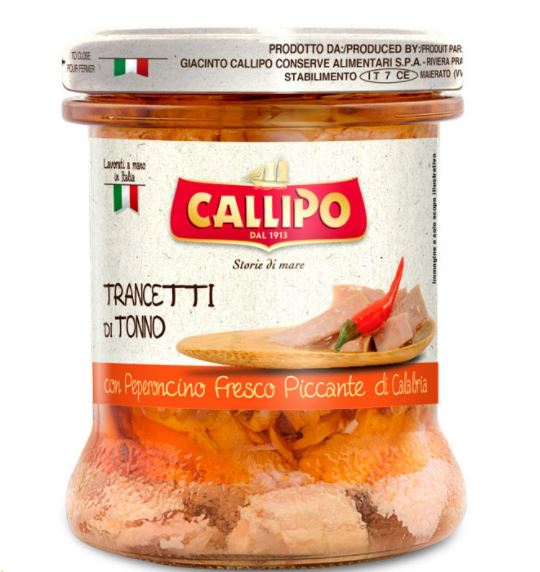 Callipo Spicy Tuna Tonnello Jar - 200gr