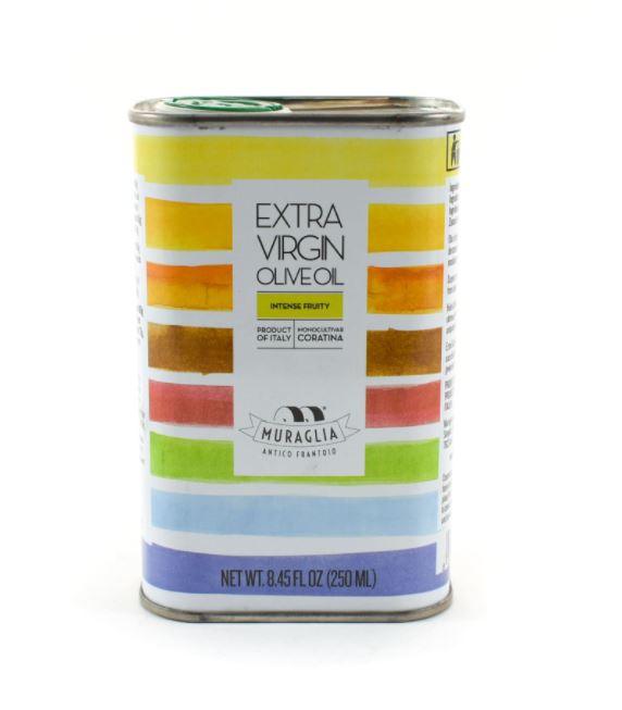 Muraglia Extra Virgin Olive Oil  In Silver Tin 250ml