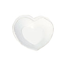 Vietri Lastra Heart Plate White