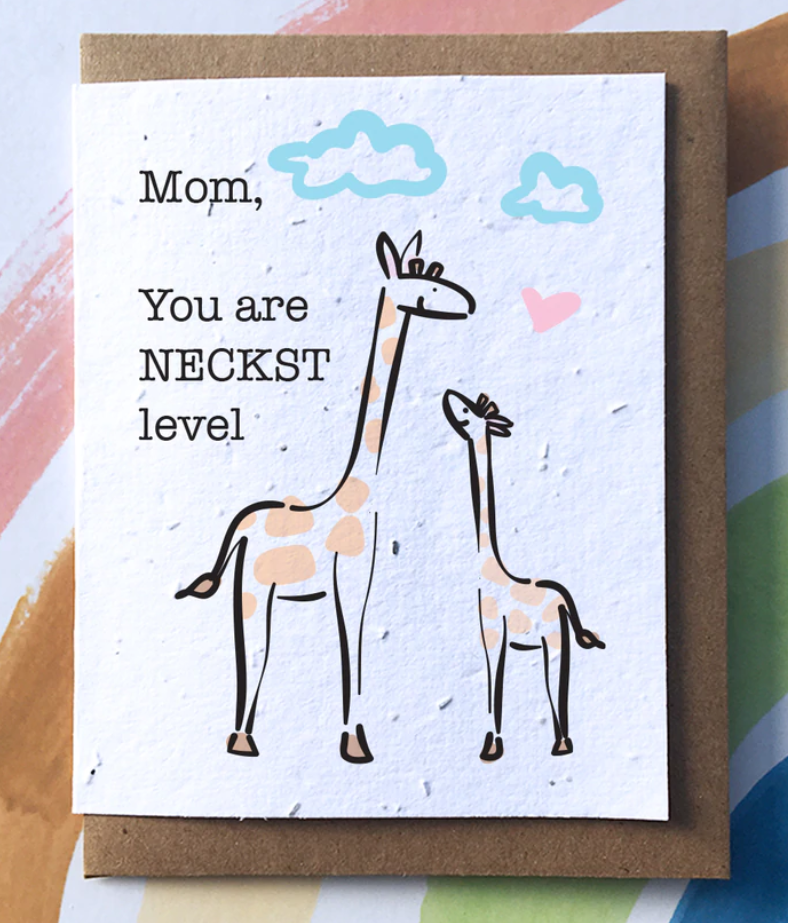 Mother's Day Card "Neckst Level" - Seedpaper Card (wildflowers) + Envelope