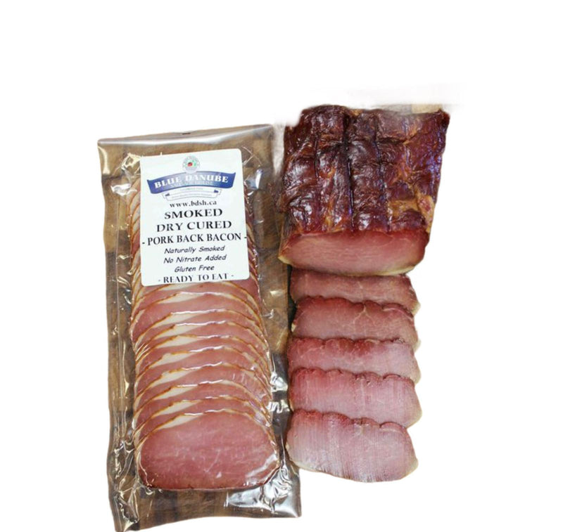 Blue Danube Sausage House Back Bacon Smoked Pork - 150g