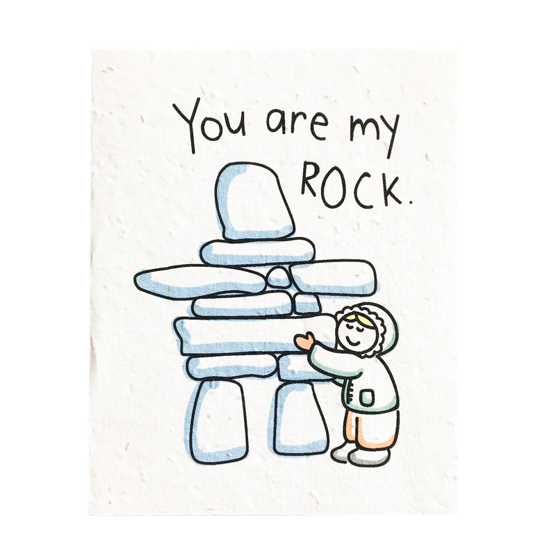 SowSweet You are my rock - Seedpaper Card (wildflowers) + Envelope