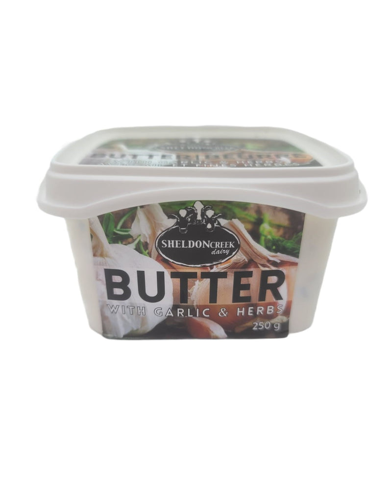 Sheldon Creek Dairy Butter - Garlic and Herbs - 250 g