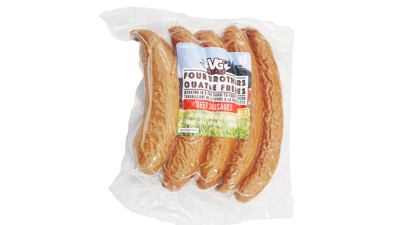 Vg Meats Local Mild Beef Sausage