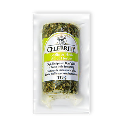Celebrity Goat Cheese - Garlic & Herb -113g