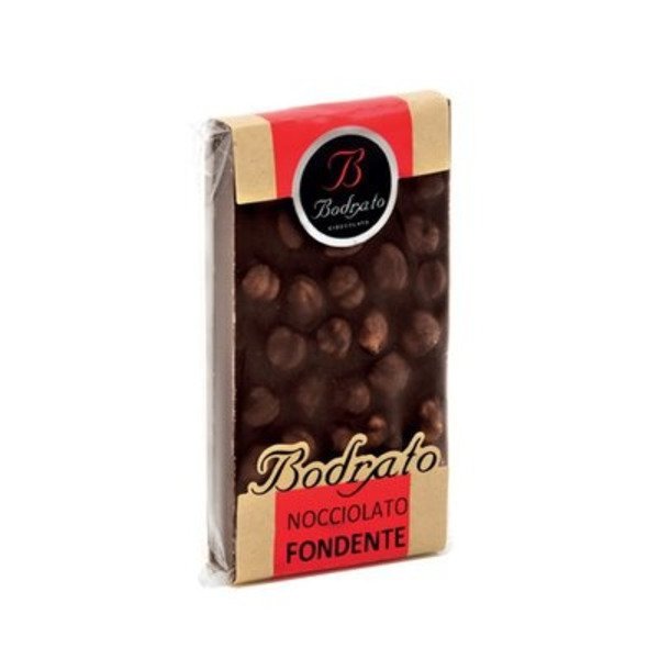 Bodrato Cioccolato Hazelnut Dark Chocolate Bar - 170 gr