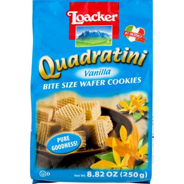 Loacker Quadratini Quadratini Vanilla Wafers - 250g
