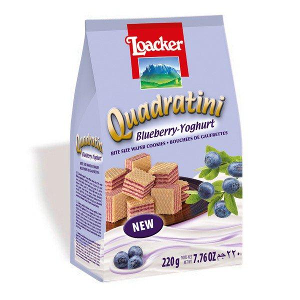 Loacker Quadratini Blueberry-Yogurt Wafers - 250g