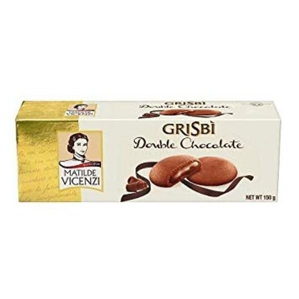 Vicenzi Grisbi Chocolate Filled Cream Cookies -150g
