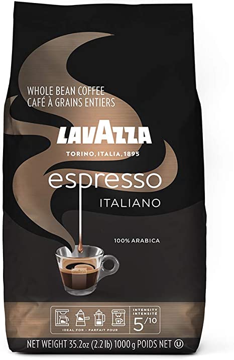 Lavazza Espresso Dark Roast Whole Bean Coffee - 1kg
