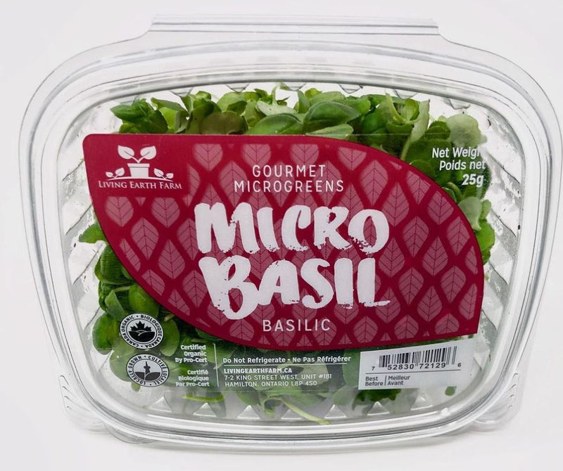 Living Earth Farm Micro Basil 25g