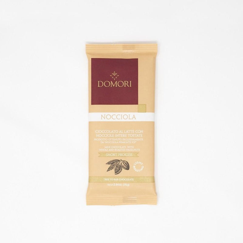 Domori Milk Chocolate Bar With Hazelnuts -75g