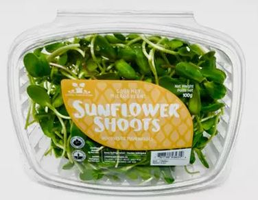 Living Earth Farm Sunflower Shoots 100g