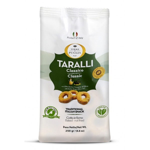 Terre Di Puglia Taralinni Classici with Extra Virgin Olive Oil - 250g